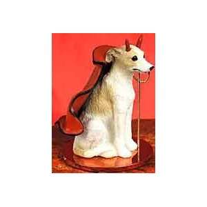  Whippet Devil Figure   Tan and White: Toys & Games