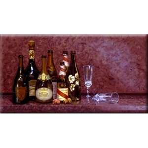  Champagnes 16x8 Streched Canvas Art by Childs, James: Home 