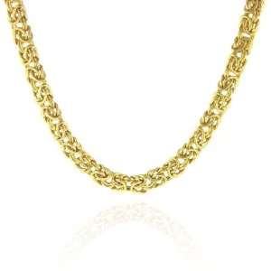  18K Gold Plated Byzantine Necklace Jewelry