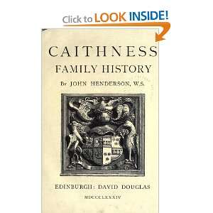  Caithness Family History John Henderson Books