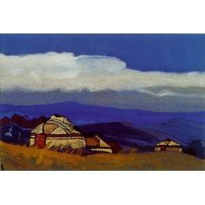  Hand Made Oil Reproduction   Nicholas Roerich   32 x 22 