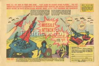 1963 Strathmore Missile Attack Playset Ad  