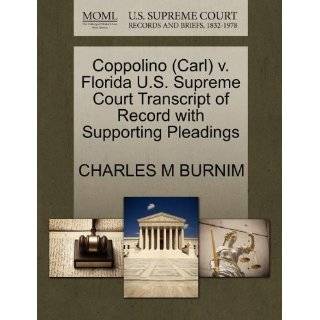 Coppolino (Carl) v. Florida U.S. Supreme Court Transcript of Record 