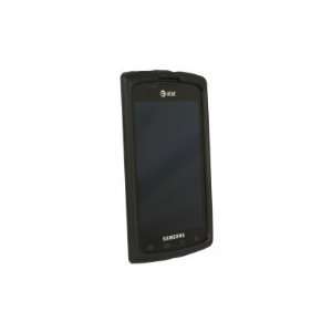  Silicone Skin Jelly Case   Black For Samsung Captivate 