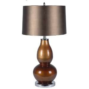  Crestview Amber Gourd Table Lamp CVABS441