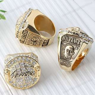 NBA 2010 Kobe Bryant LA LAKERS Championship Replica Ring S10 + Gift 