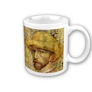  Self Portrait with Straw Hat 2 by Vincent Van Gogh Coffee 