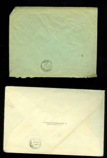 GERMANY, C37, Zeppelin Stamp, on 2 Covers  