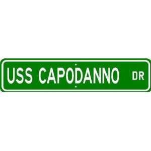  USS CAPODANNO FF 1093 Street Sign   Navy Ship Gift Sail 