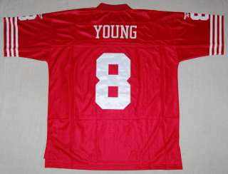 STEVE YOUNG 49ERS REEBOK NFL SEWN THROWBACK JERSEY XL  