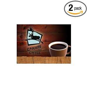 Caribou Coffee K Cups Mahogany 24 Count   2 Pack:  Grocery 