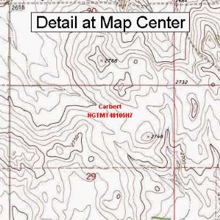  USGS Topographic Quadrangle Map   Carbert, Montana (Folded 