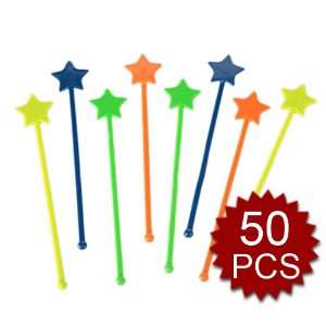  Star Stir Stick 50 pcs Great For Parties & Luau 