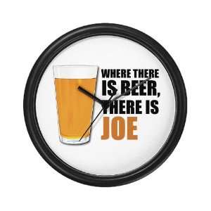   is Beer, There is Joe Humor Wall Clock by CafePress: Home & Kitchen