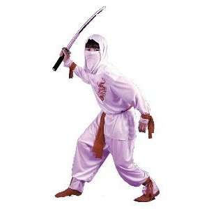  White Ninja Deluxe Child Large Costume: Toys & Games
