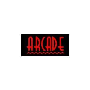  Arcade Simulated Neon Sign 12 x 27: Home Improvement
