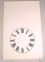 Replacement Steeple Clock Paper Dial, New Old Stock  