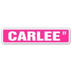  CARLEE Street Sign name kids childrens room door bedroom 