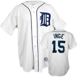 Brandon Inge White Majestic MLB Home Replica Detroit Tigers Jersey 