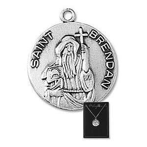   18 Stainless Steel Chain Patron Saint of Sailors & Mariners Jewelry
