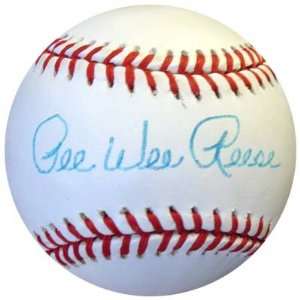  Autographed Pee Wee Reese Baseball   NL PSA DNA Sports 
