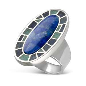  Carolyn Pollack Sterling Silver and Denim Lapis Channel 