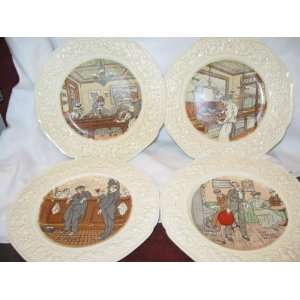  Crown Ducal Florentine Luncheon Plates 