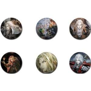  Set of 6 CASTLEVANIA Pinback Buttons 1.25 Pins / Badges 