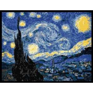  Starry Night By Van Gogh Cross Stitch Kit 