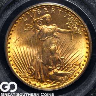   20 GOLD St Gaudens Double Eagle PCGS MS 63 ** TERRIFIC COIN!!!  