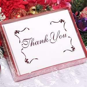  Red Foil Stamped Thank You Notes   Style #7 Everything 