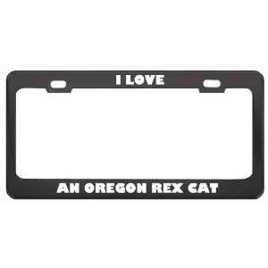  I Love An Oregon Rex Cat Animals Pets Metal License Plate 