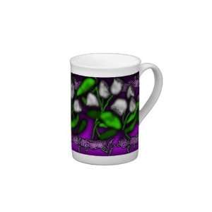  Lily of the Valley and Blackberry Bone China Coffee Cup 