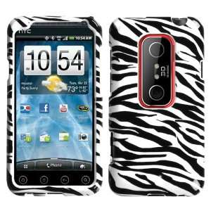  Zebra Skin Phone Protector Cover for HTC EVO 3D: Cell 