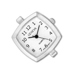    Silver Tone Curved Square Watch Face: Arts, Crafts & Sewing