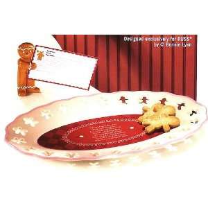   Kitchen Christmas Cookie Platter & Recipe Holder