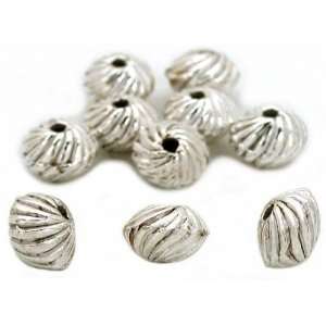  Saucer Bali Beads Silver Plated Jewelry 6.5mm Approx 10 