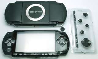 Black PSP 1000 Phat Full Housing Faceplate Shell Cover  