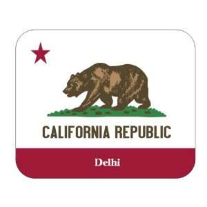  US State Flag   Delhi, California (CA) Mouse Pad 