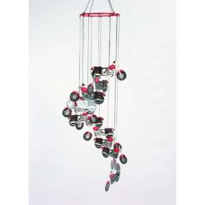  Motorcycle Spiral Chime   Wind Chime Patio, Lawn & Garden