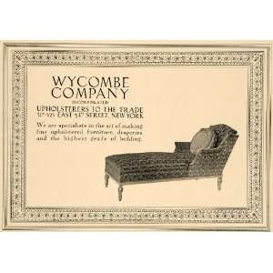   . Upholstered Chaise Longue Decor   Original Print Ad
