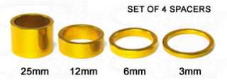 Chris King HEADSET SPACER KIT (Spacers)   1 Inch   Gold  