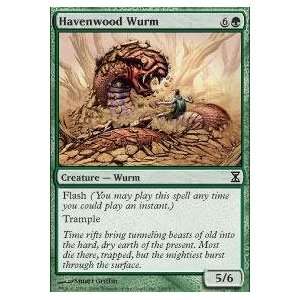  Magic the Gathering   Havenwood Wurm   Time Spiral   Foil 