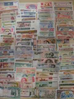  , World banknote UNC +5 North Korea Specimen, total 105 items  