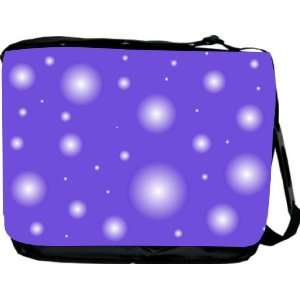  Rikki KnightTM Blue Violet Bubbles Design Messenger Bag   Book 