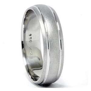 HUGE SALE Mens Solid 950 Platinum Comfort Fit 6MM Wedding Ring Band 7 