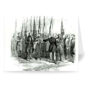 General Custer presenting captured   Greeting Card (Pack of 2)   7x5 