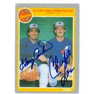  Gary Carter & Charlie Lea Autographed/Hand Signed Baseball 