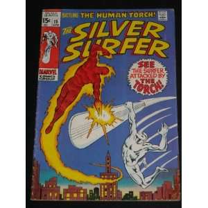  Silver Surfer #15 Silver Age Marvel Comic Book Human Torch 