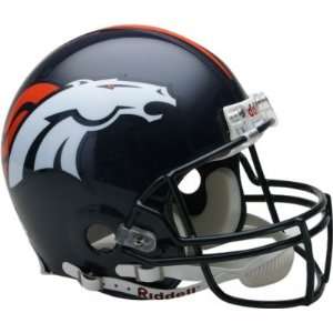  Denver Broncos Mini Replica Unsigned Riddell Helmet 